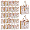 Floral Printed Paper Gift Tote Bags ABAG-WH0044-82C-1