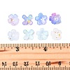 Metal Enlaced Acrylic Bead Caps OACR-FS0002-49A-5