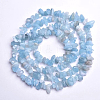 Natural Aquamarine Beads Strands G-O049-B-21-2