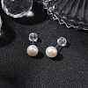 Natural Pearl Ear Studs EJEW-P286-06P-4