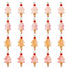 20Pcs 4 Styles Glass Ice Cream Pendants PALLOY-TAC0242-01-1