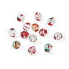 Kissitty 20Pcs 10 Style Transparent Glass Enamel Beads GLAA-KS0001-08-12