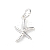 925 Sterling Silver Sea Animal Starfish Charms STER-E071-02S-07-1