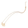 1Pc 302 Stainless Steel Heart Puzzle Pendant Cable Chain Lariat Y Necklaces for Women NJEW-TADJ0001-01KCG-3