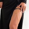 Elastic Alloy Clear Cubic Zirconia Tassel Body Leg Chains for Women WG337A7-05-1