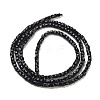 Natural Black Tourmaline Beads Strands G-H042-B21-01-3