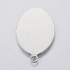 201 Stainless Steel Stamping Blank Tag Pendants STAS-F139-036P-2