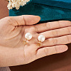 925 Sterling Silver Round Stud Earrings EJEW-TAC00030-04-7