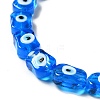 Handmade Evil Eye Lampwork Beads Strands LAMP-G154-02B-3