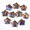 Assembled Synthetic Imperial Jasper and Bronzite Pendants G-S366-002H-1