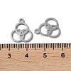 Non-Tarnish 304 Stainless Steel Charms STAS-F300-10P-3