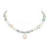 Mixed Gemstone and Pearl Beads Necklaces NJEW-JN04790-1