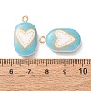 Printed Alloy with Acrylic Pendants AL-CBAE25B-04E-G-2