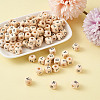 Kissitty ddPrinted Natural Wood Beads WOOD-KS0001-12-21