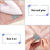 Glitter Hotfix Rhinestone Iron on Patches DIY-FG0001-70-4