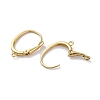 Ion Plating(IP) Brass Leverback Earring Findings KK-U042-21G-2