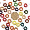 Donut Wooden Linking Rings WOOD-Q014-12mm-M-LF-4