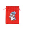 Christmas Theme DIY Diamond Painting Drawstring Gift Bag Kit DIAM-PW0010-72A-12-1