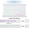 Sparkle Polyester Lace Ribbons OCOR-WH0090-67B-2