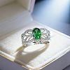 Brass Micro Pave Cubic Zirconia Finger Rings FS-WG962D3-05-1