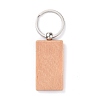 Natural Wood Keychain LS-HJEW-P008-02-1
