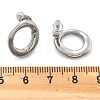 304 Stainless Steel Chunky Oval Studs Earrings for Women EJEW-K306-28P-5