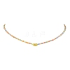 Natural Mixed Gemstone & Glass Seed Beaded Necklace NJEW-JN04426-6