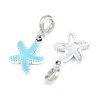 Alloy Enamel European Dangle Charms AL-CBAC2D3-02P-06-2