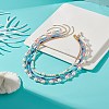4Pcs 4 Style Natural Pearl & Glass Seed Beaded Necklaces Set NJEW-JN04080-2