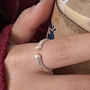 Alloy Cat Paws Cuff Open Rings for Women WGFDD1A-01-1