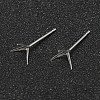 925 Sterling Silver Earrings Settings STER-P032-09S-2