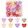 50Pcs Glass Pendants PALLOY-FS00015-1