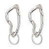 2Pcs Alloy Spring Gate Rings FIND-UN0010-11P-1