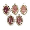 Natural Strawberry Quartz Faceted Horse Eye Links G-B126-02G-09-1