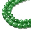 Natural Dyed White Jade Beads Strands G-C179-A6mm-09-4