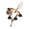 Halloween Iron Protective Witch Bells for Doorknob Hanging Ornaments HJEW-JM01896-02-1