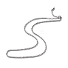 304 Stainless Steel Box Chain Necklace for Men Women NJEW-K245-020B-1