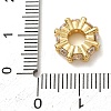 Brass Pave Cubic Zirconia European Beads CU-CBA0A9C-09G-B-3