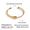 304 Stainless Steel Open Cuff Bangles for Women RM8954-1-2