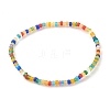 7Pcs 7 Styles Round Glass Seed Beaded Stretch Bracelets Sets BJEW-JB06327-4