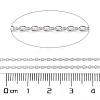 Anti-Tarnish Rhodium Plated 925 Sterling Silver Cable Chains STER-E072-02P-03-2