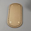 Oval PU Leather Knitting Crochet Bags Nail Bottom Shaper Pad PURS-WH0001-63A-1