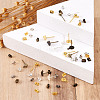 Brass Stud Earring Findings KK-TA0007-78-15