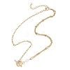 304 Stainless Steel Chain with Natural Pearl Necklaces with OT Clasps NJEW-JN05989-3