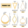 20Pcs 5 Style Brass Pendants KK-BC0009-93-2