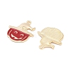 Halloween Theme Light Gold Plated Alloy Enamel Pendants ENAM-M219-14KCG-01-2