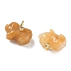 Natural Topaz Jade Carved Pendants GG-CBA105B-03D-G-2