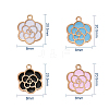 Alloy Enamel Pendants ENAM-CJ0001-52-2