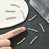 SHEGRACE Brass Pave Clear Cubic Zirconia Connector Charms XGRQ3P965-641G-5