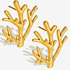 Elegant Ocean Coral 304 Stainless Steel Stud Earrings for Women IC8591-2-2